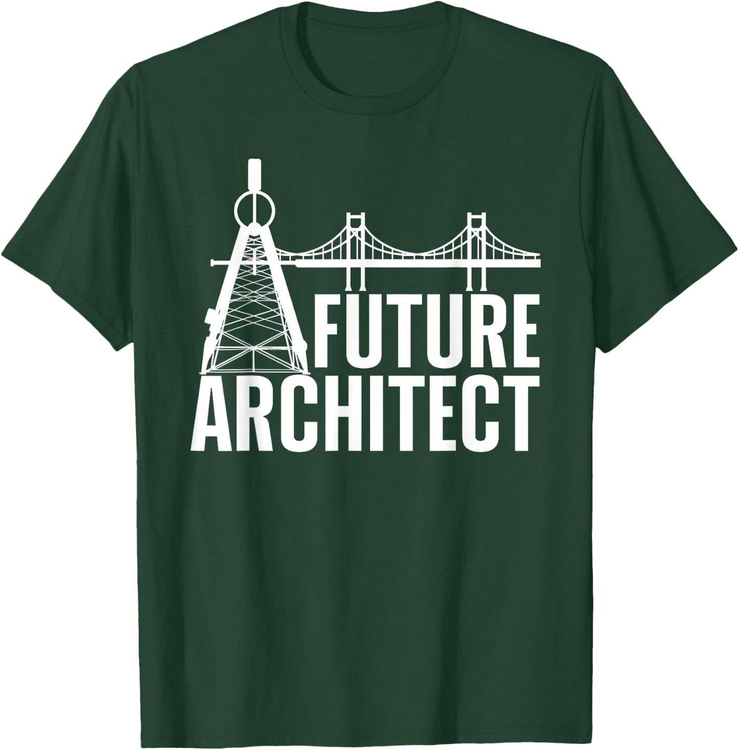 Cool Future Architect Art Boy Girl Kids Architecture Student T-Shirt - T-Shirt | Forest