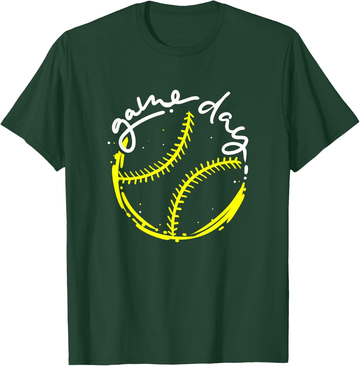 Game Day Baseball Life, Softball Life for Mom Boys Girls T-Shirt - T-Shirt | Forest
