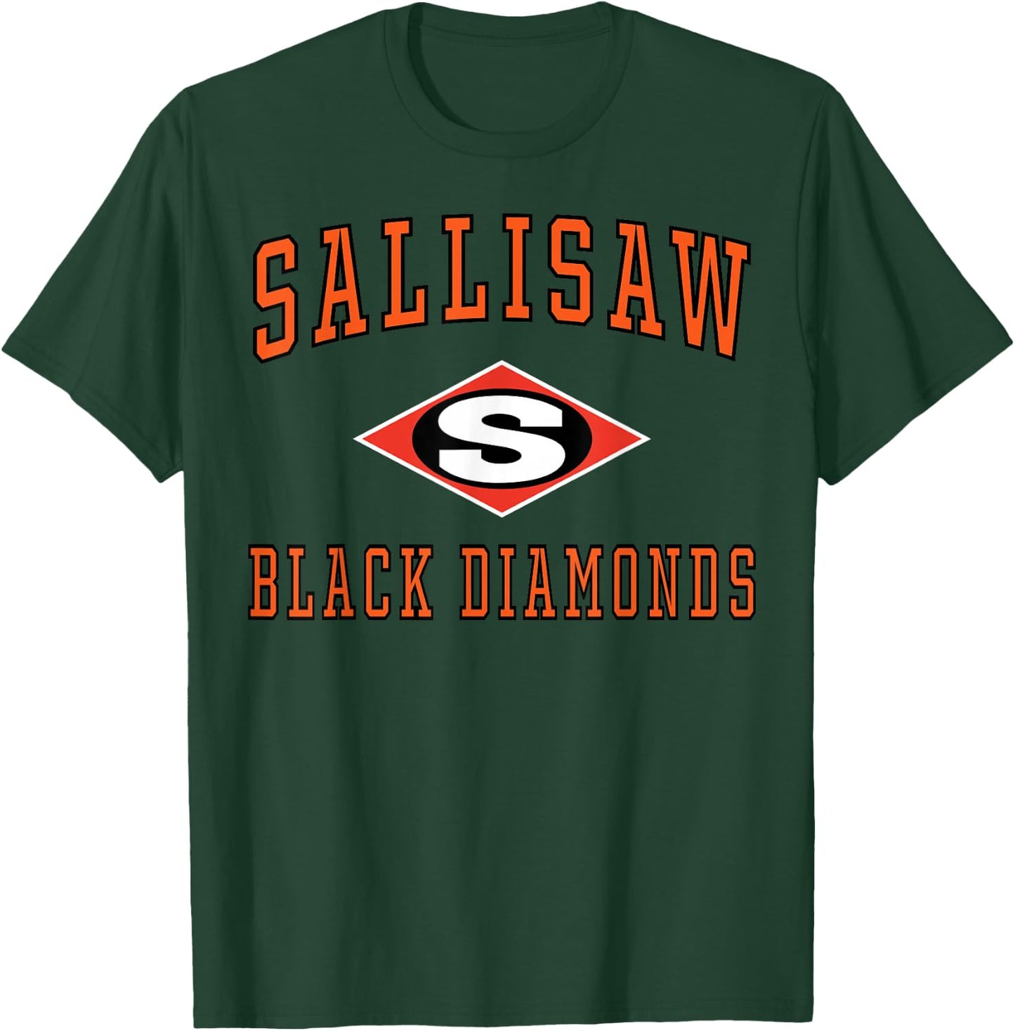 Sallisaw High School Black Diamonds C1 T-Shirt - T-Shirt | Forest