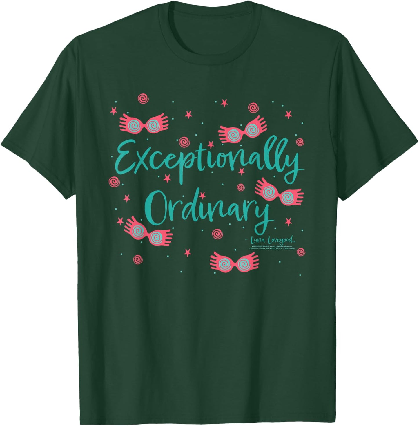 Harry Potter Floating Luna Lovegood Glasses T-Shirt - T-Shirt | Forest