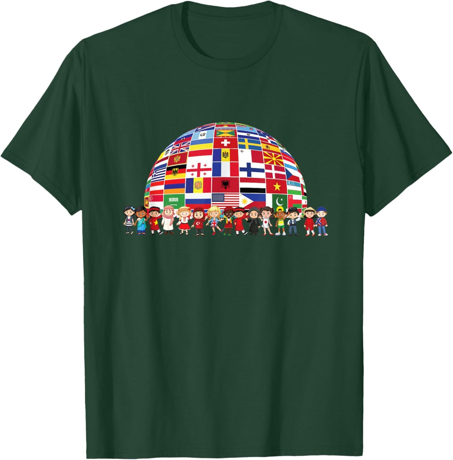 Cultural Diversity Kids Around The Globe Cultural Diversity T-Shirt - T-Shirt | Forest