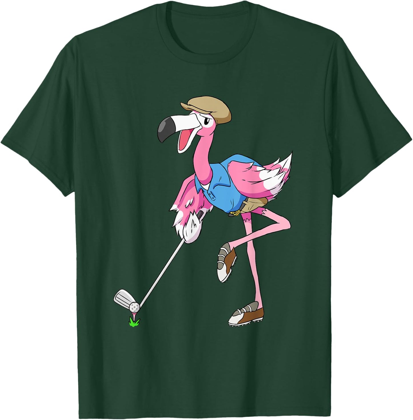 Flamingo Golf Vacation Shirt Funny Golfing Club T-Shirt - T-Shirt | Forest