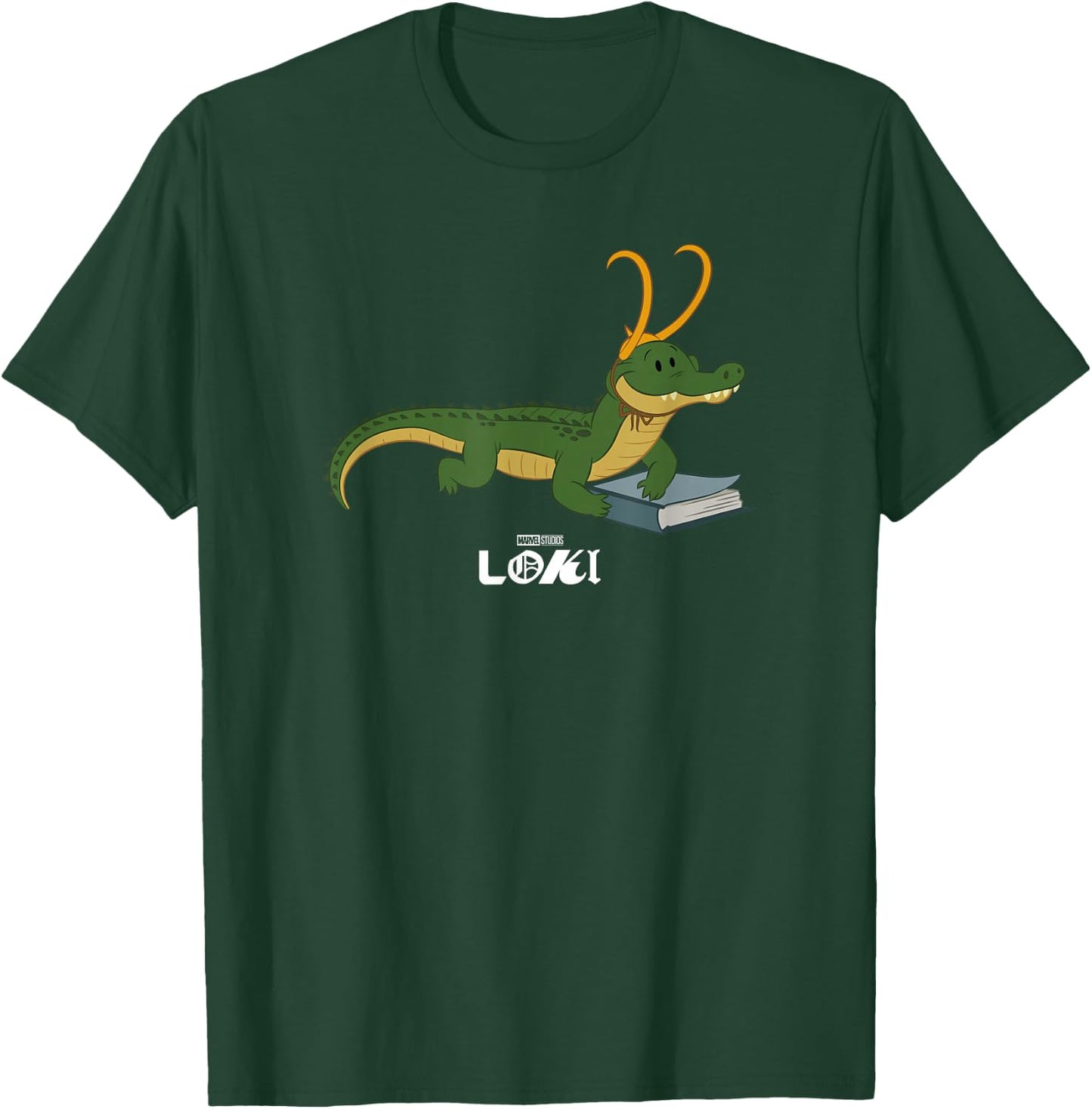 Marvel Loki Alligator Loki Variant Book Reader T-Shirt - T-Shirt | Forest