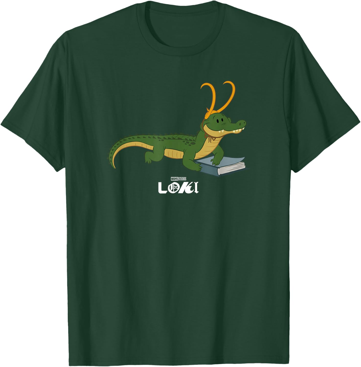Marvel Loki Alligator Loki Variant Book Reader T-Shirt - T-Shirt | Forest