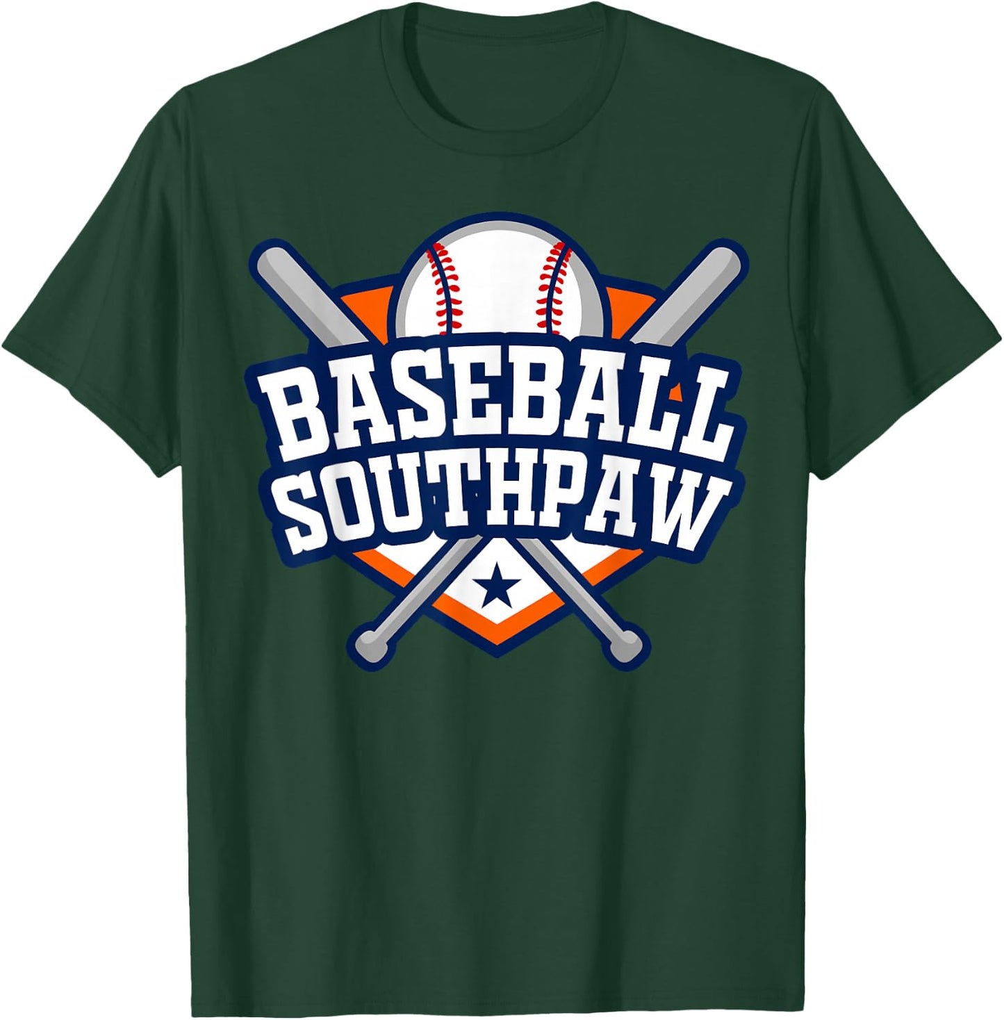 Baseball Southpaw - Left Handed Players Rule - Lefty T-Shirt - T-Shirt | Forest