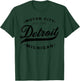 Classic Michiganians Vintage Detroit Motor City Michigan MI T-Shirt - T-Shirt | Forest