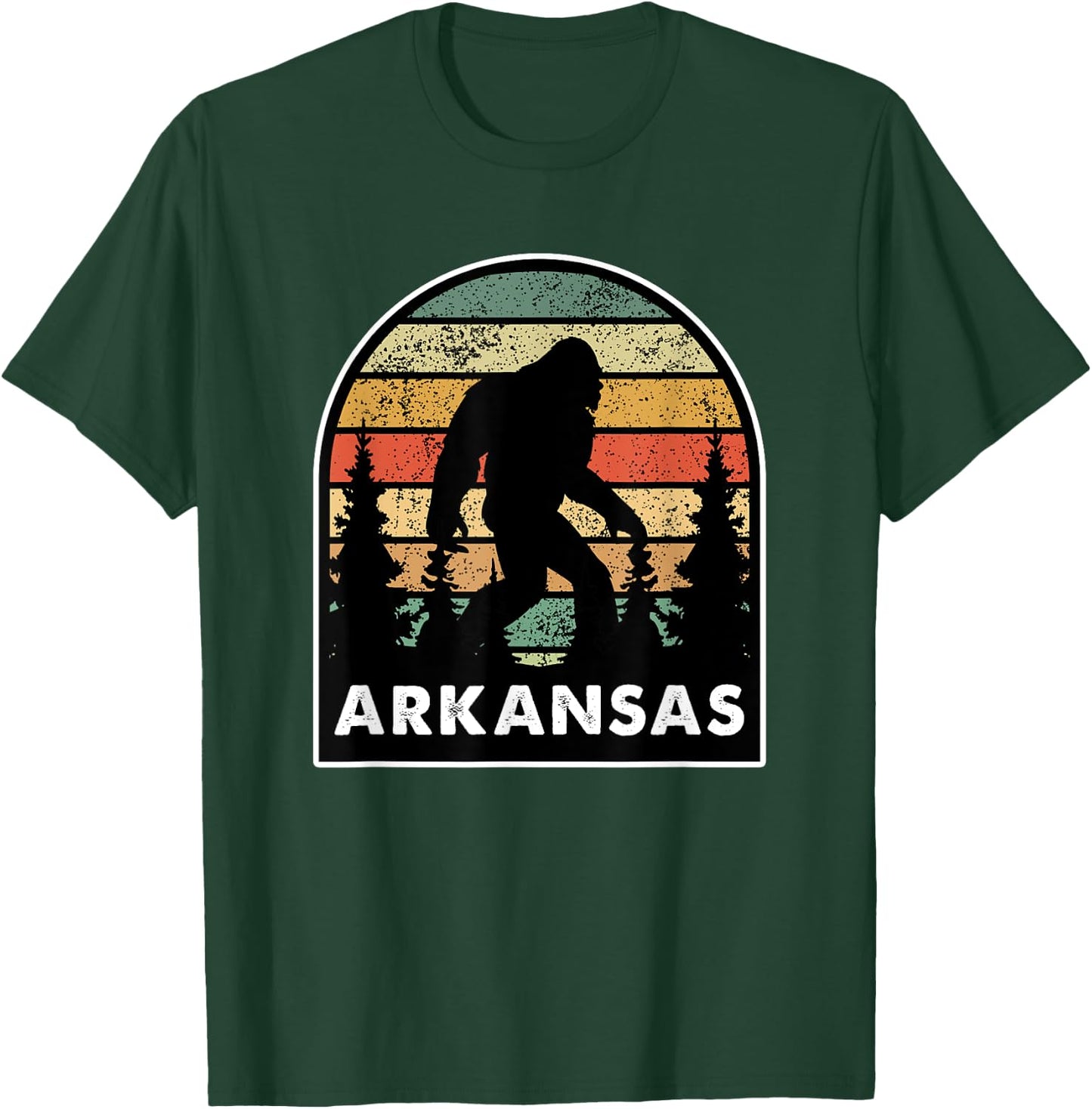 Arkansas and a Bigfoot, or a Sasquatch T-Shirt - T-Shirt | Forest