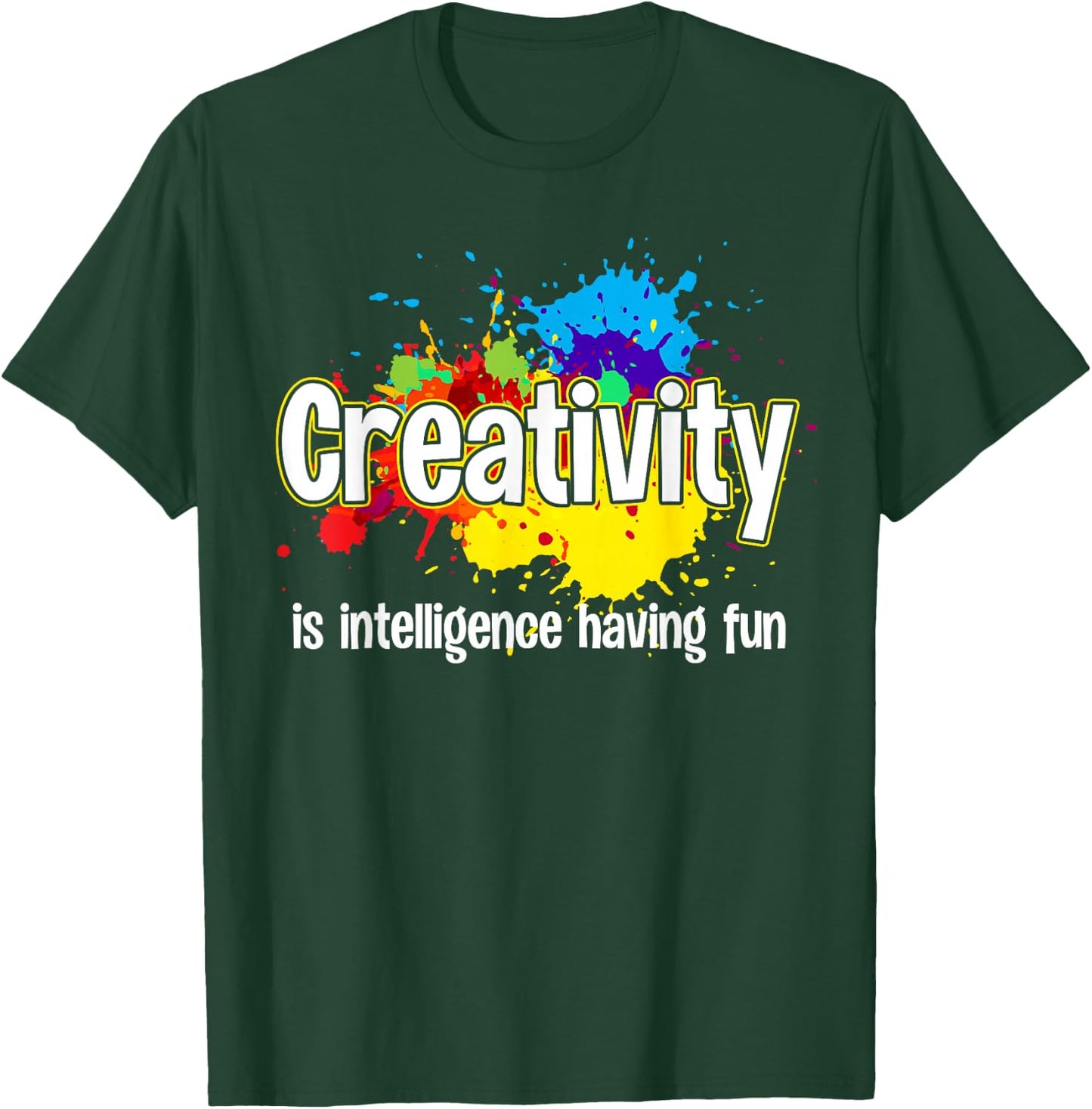 Cute Creativity Art Women Creative Drawing Teacher T-Shirt - T-Shirt | Forest