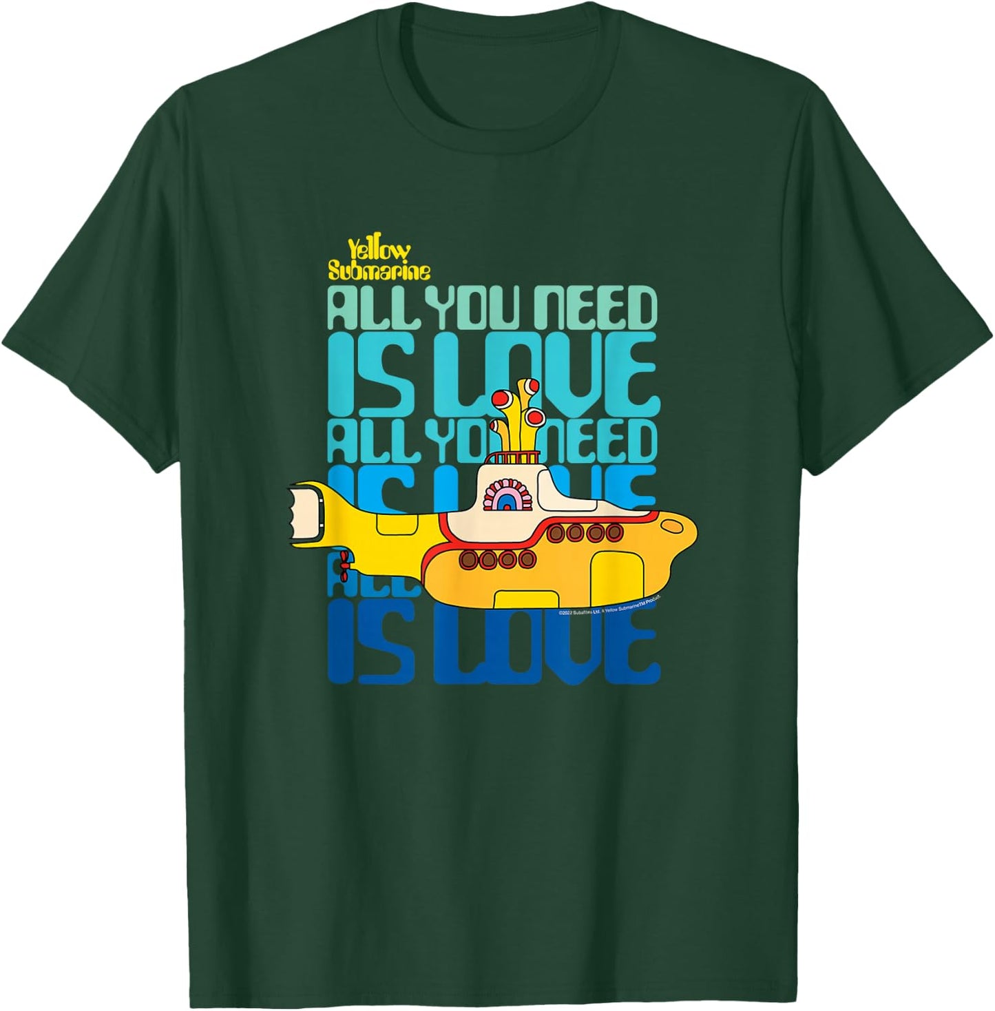 The Beatles - Yellow Submarine All You Need Is Love T-Shirt - T-Shirt | Forest