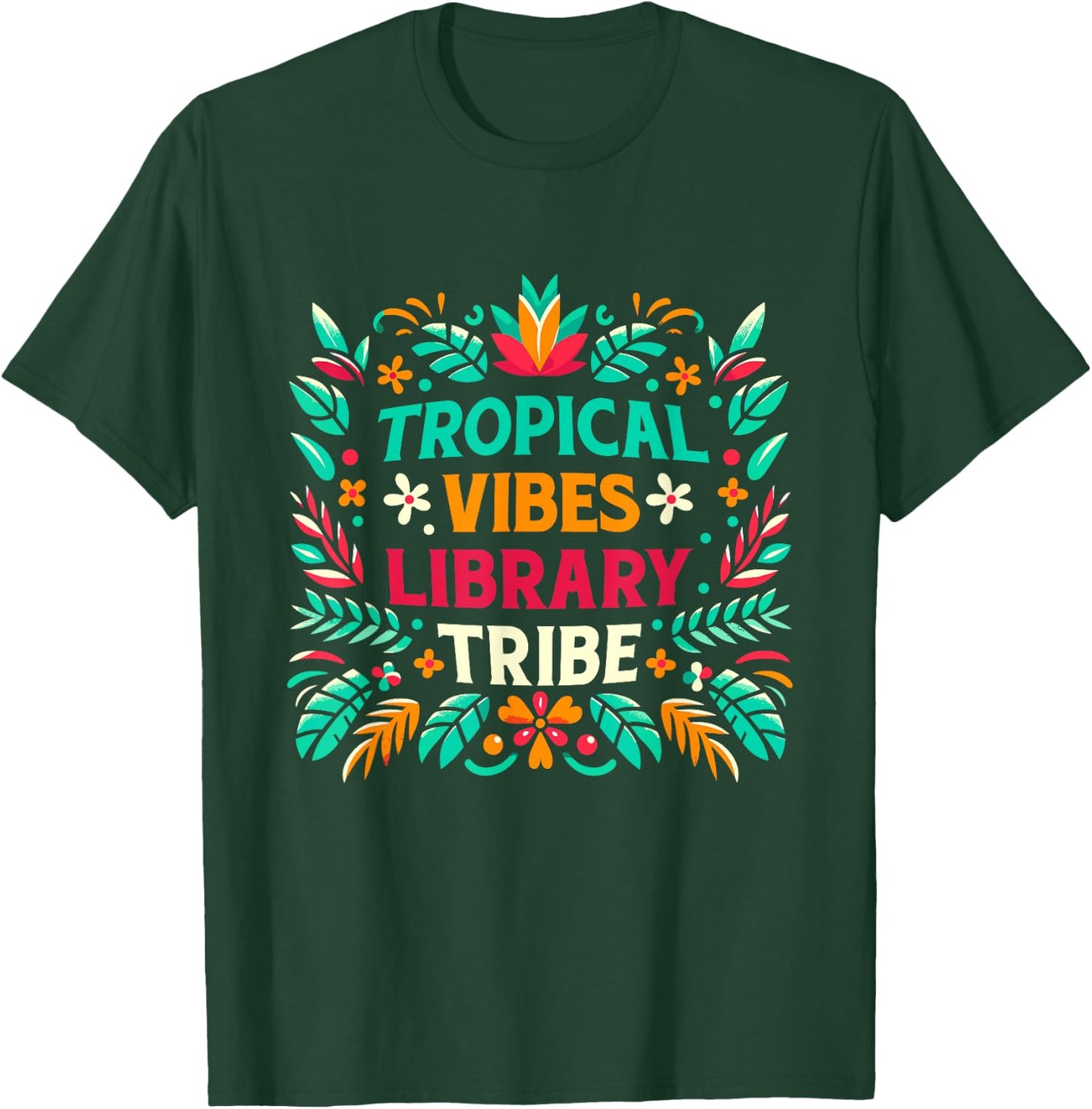 Librarian Happy Last Day Of School Funny Summer Break Beach T-Shirt - T-Shirt | Forest