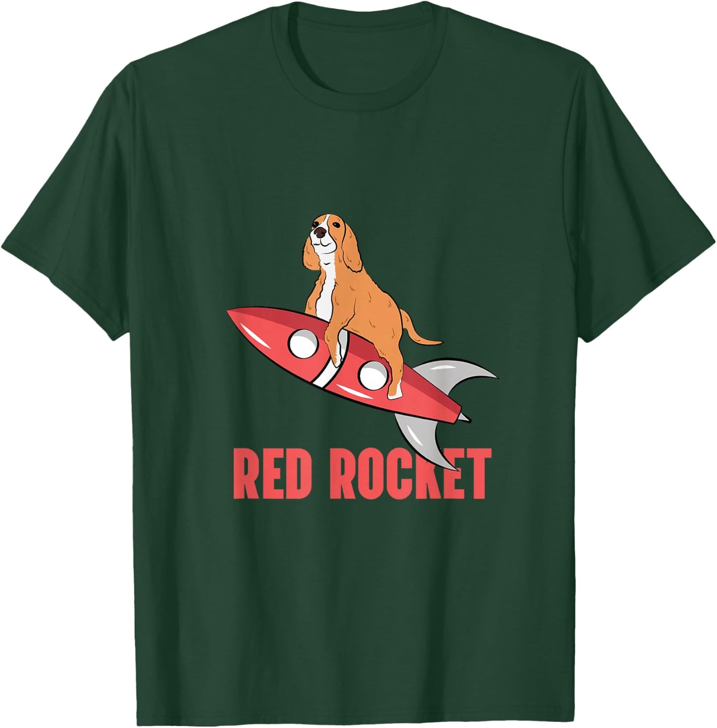 Red Rocket Dog Funny Thank You Meme T-Shirt - T-Shirt | Forest