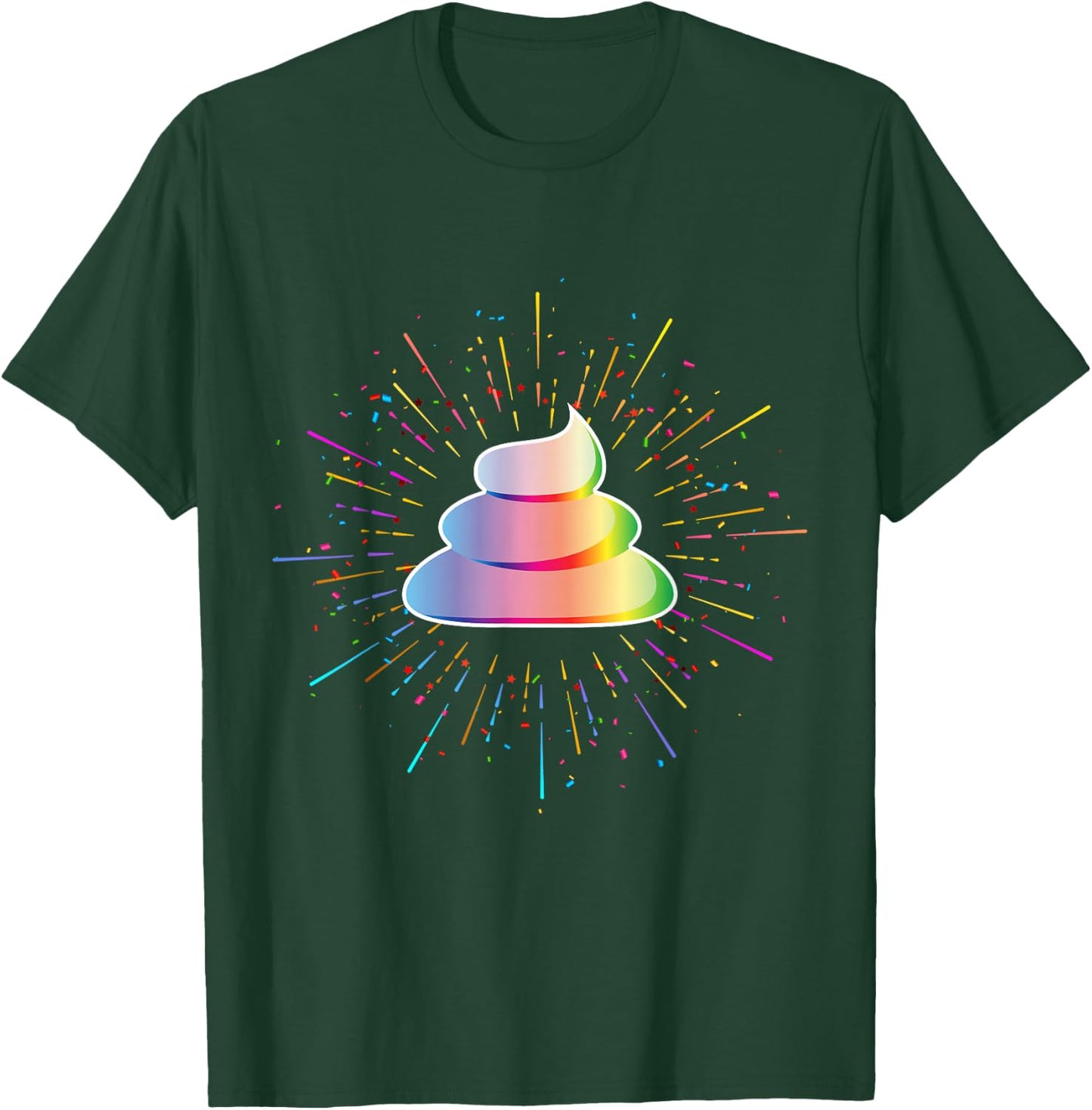Rainbow Poop Emoticon Costume Halloween T-Shirt - T-Shirt | Forest