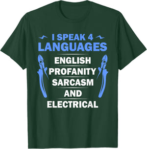 Funny Electrician Art Men Women Electrical Engineer Humor T-Shirt - T-Shirt | Forest