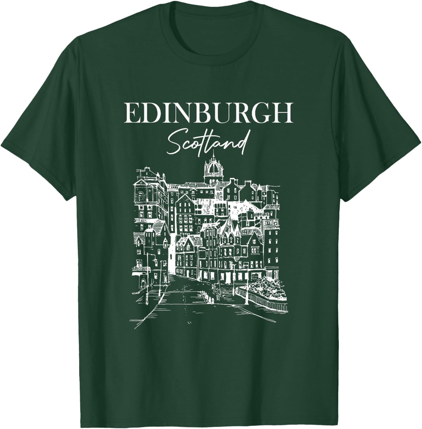 Edinburgh Scotland Traveling Edinburgh Travel Girls Trip T-Shirt - T-Shirt | Forest