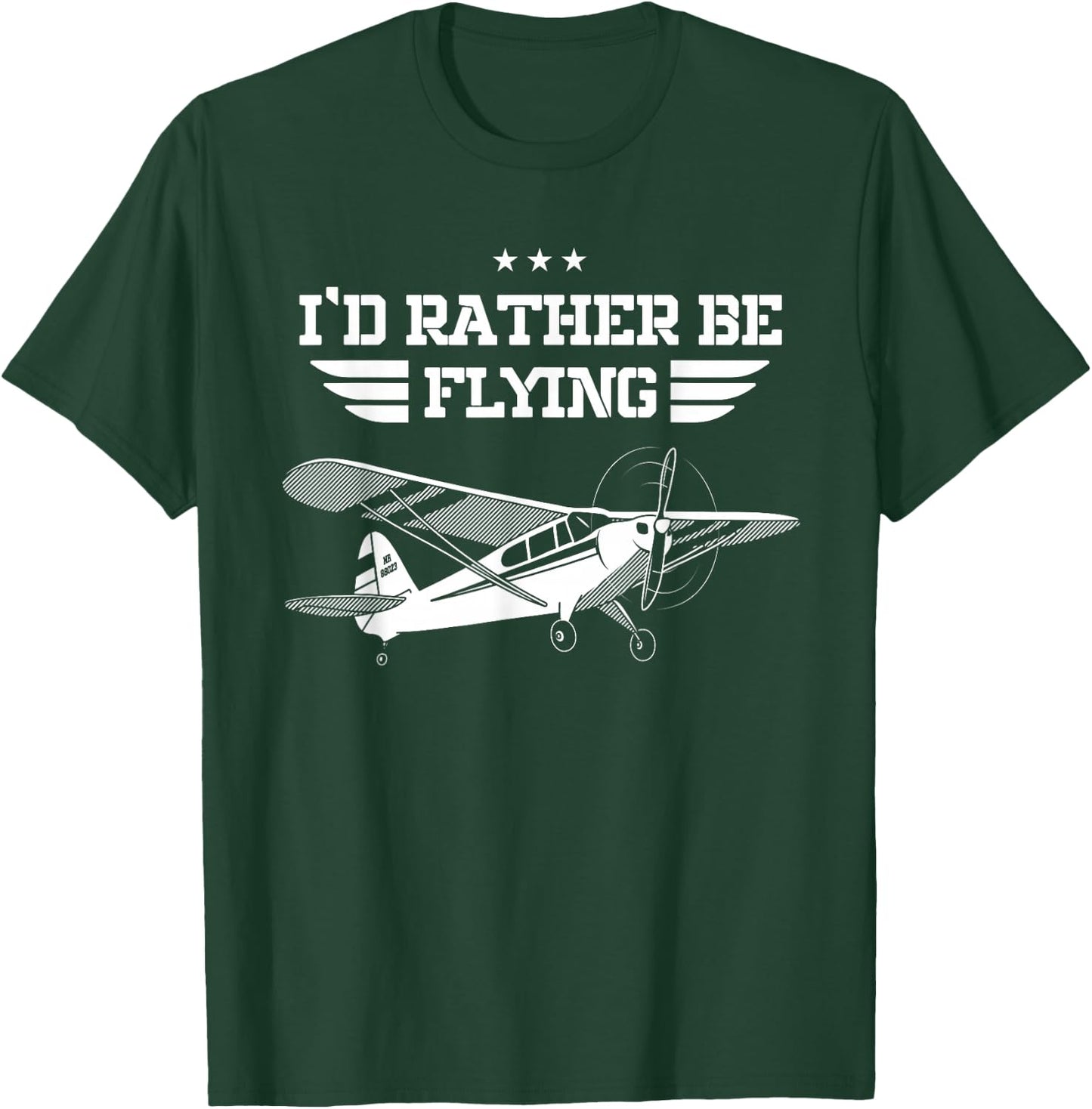 I'd Rather Be Flying RC Model Pilot Aviation Gifts RC Tarpaulin T-Shirt - T-Shirt | Forest