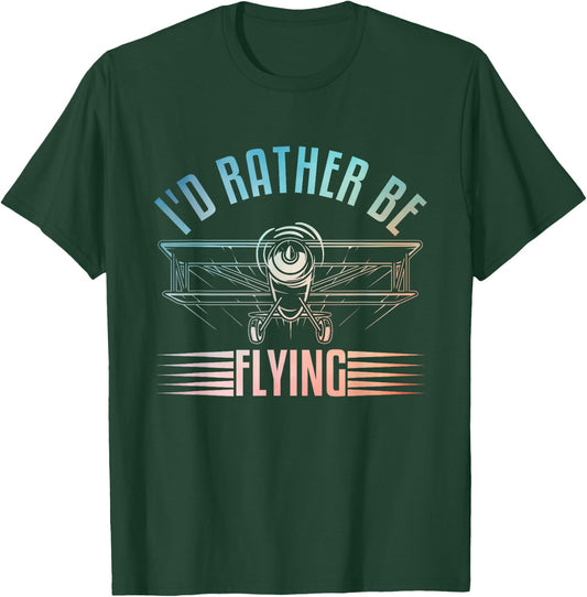 Funny Pilot Art Women Airplane Aviation Themed Pilot T-Shirt - T-Shirt | Forest