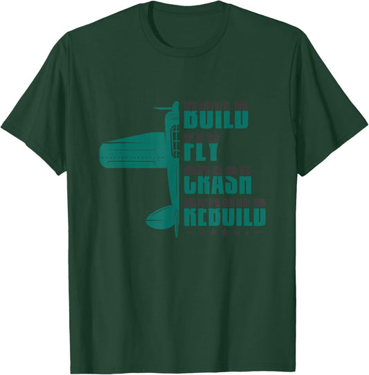 RC Test Pilot Model Plane Pilot Model Flight T-Shirt - T-Shirt | Forest