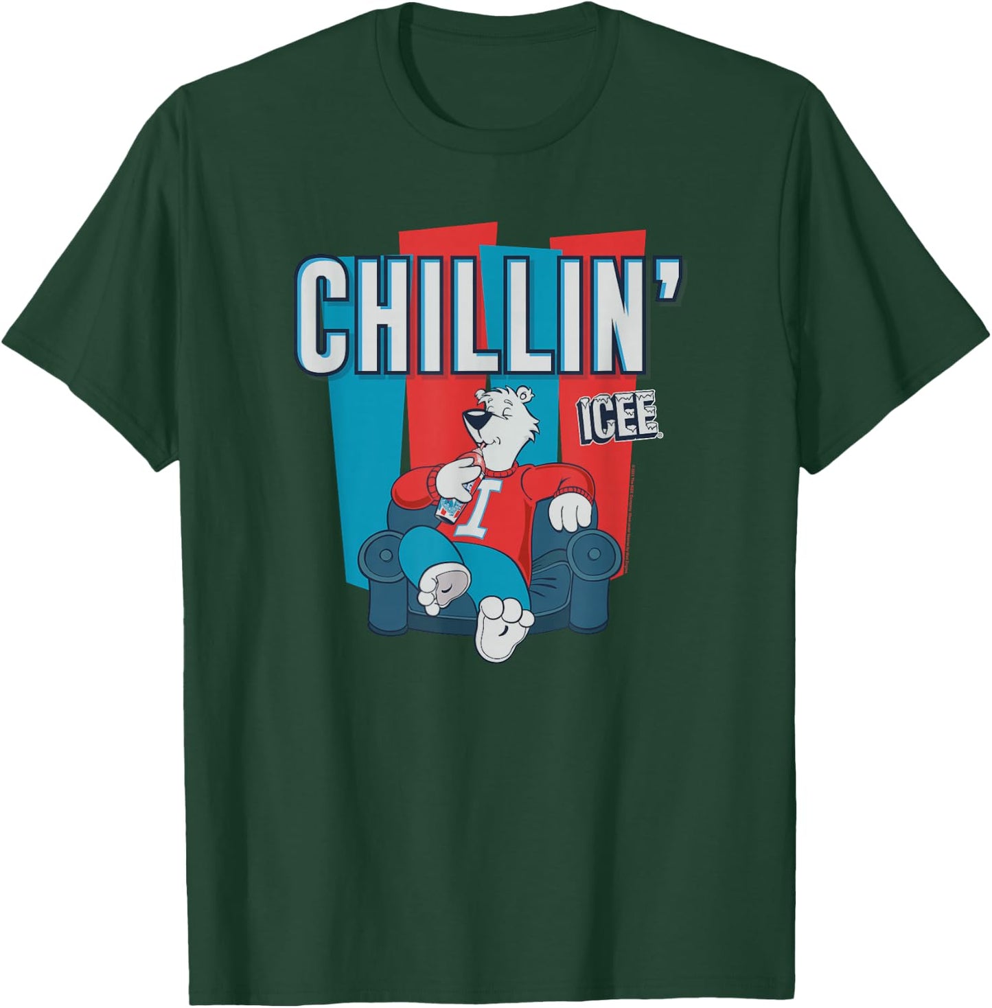 ICEE Bear Classic Sofa Chillin' Logo T-Shirt - T-Shirt | Forest