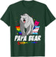 Papa Bear LGBT Gay Bisexual Trans Pride Month Support T-Shirt - T-Shirt | Forest