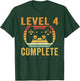 Vintage Level 4th Complete 4 Year Wedding Anniversary T-Shirt - T-Shirt | Forest