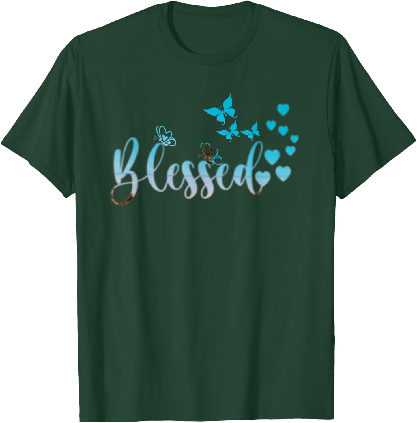 Blessed Beyond Measure Christian Faith T-Shirt - T-Shirt | Forest