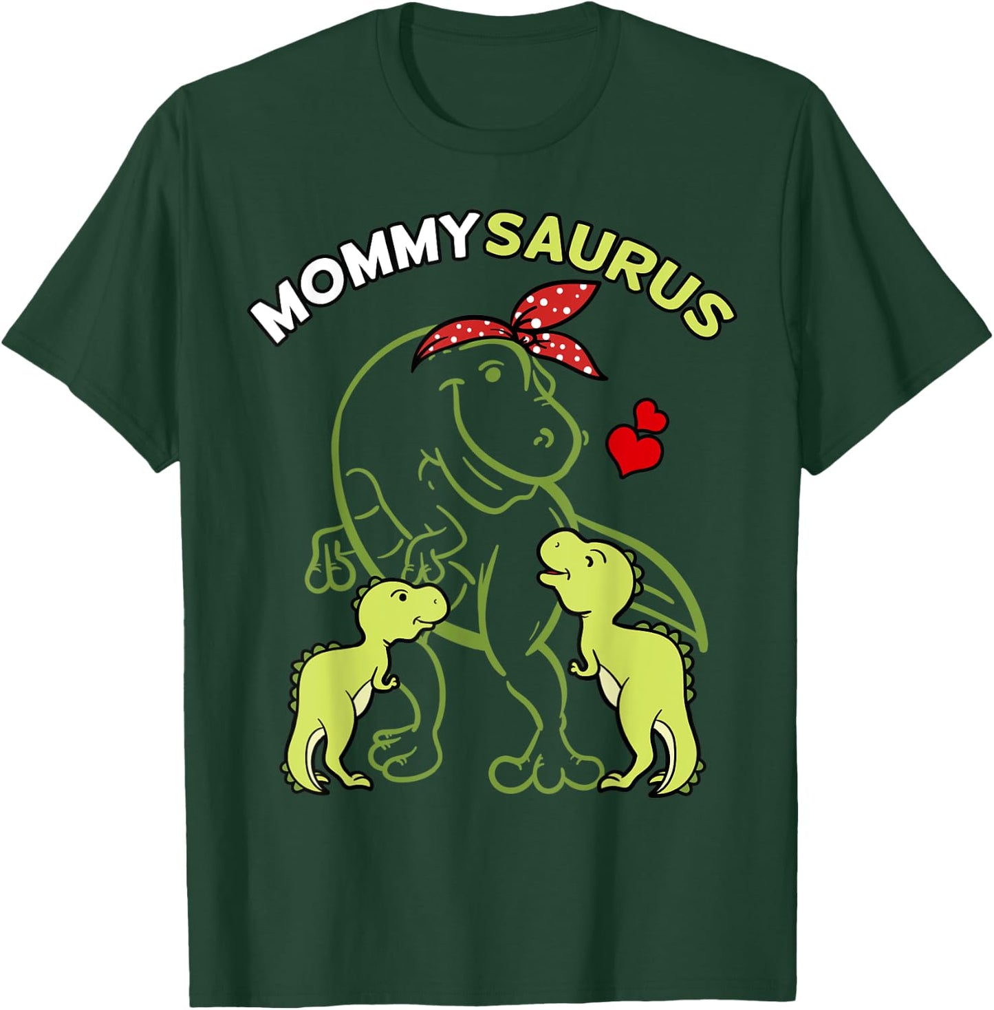 Mommysaurus Dinosaur Mom Dino Lover Mother's Day Gift T-Shirt - T-Shirt | Forest