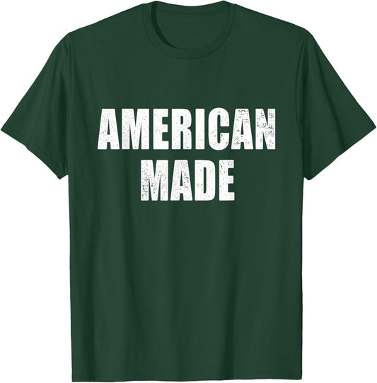 American Made Outfit Born In Usa Patriotic Slogan T-Shirt - T-Shirt | Forest