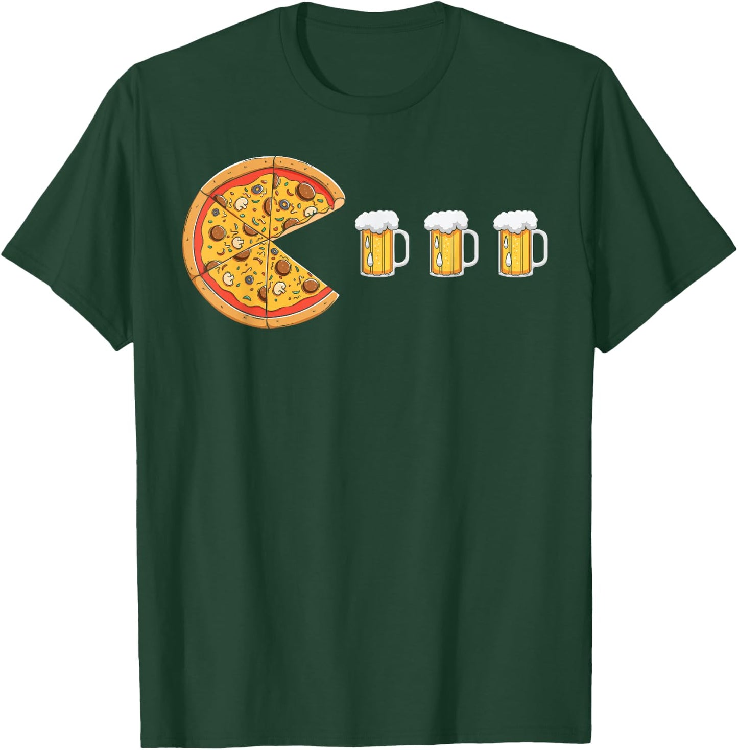 Pizza Beer Funny Beer Pizza Pizza Beer T-Shirt - T-Shirt | Forest