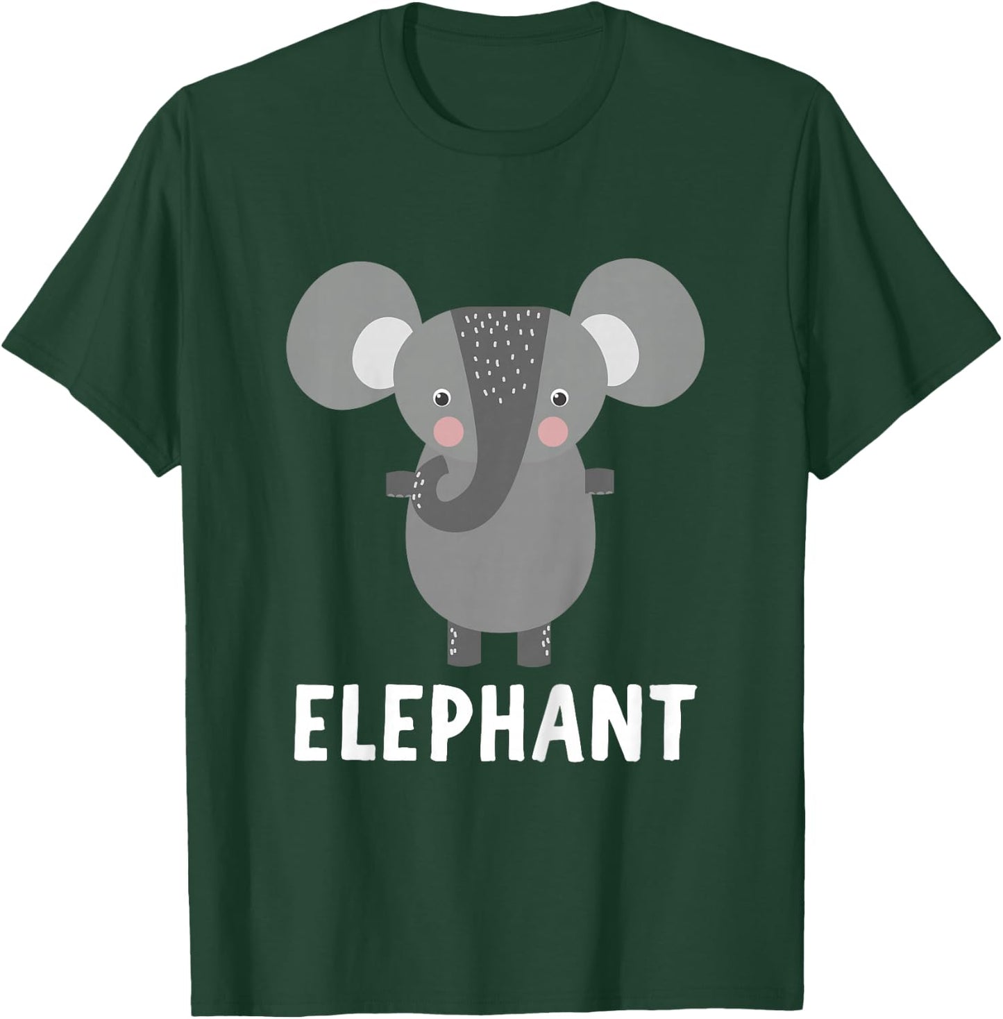 Elephant Shirt For Boys Or Girls | Cute Elephant Gift T-Shirt - T-Shirt | Forest