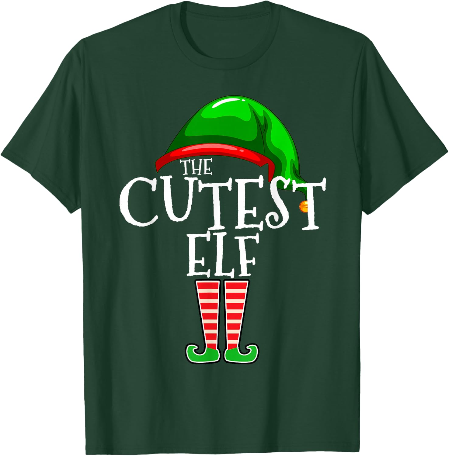 The Cutest Elf Group Matching Family Christmas T-Shirt - T-Shirt | Forest