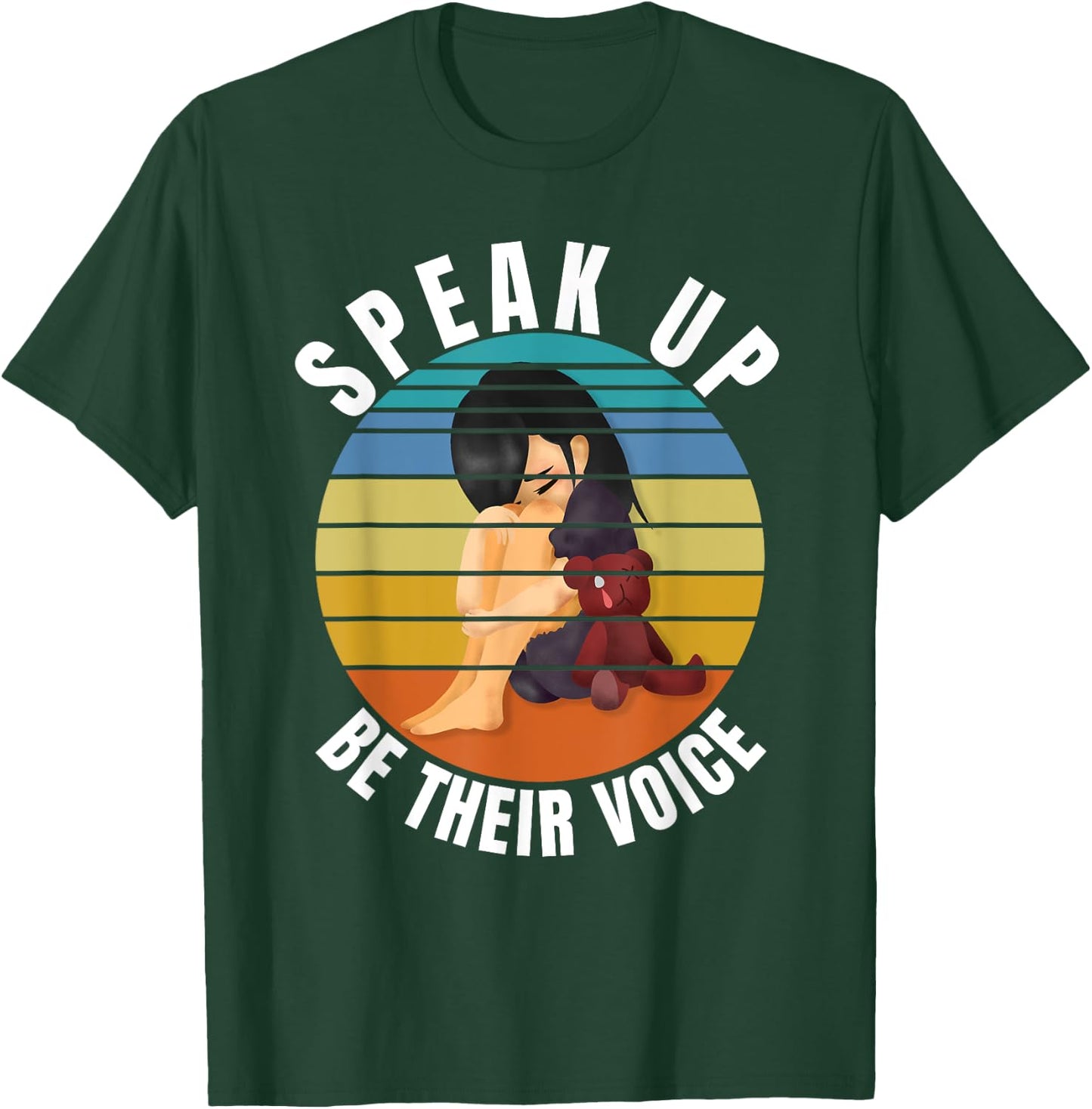 Stop Child Abuse - Save the Kids End Child Trafficking T-Shirt - T-Shirt | Forest