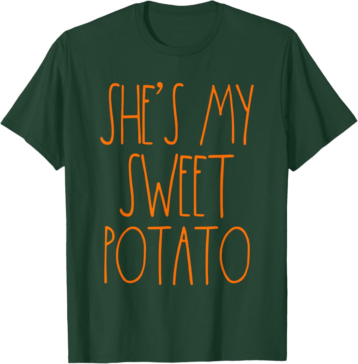 Shes My Sweet Potato I Yam Set Thanksgiving Couple Shirts T-Shirt - T-Shirt | Forest