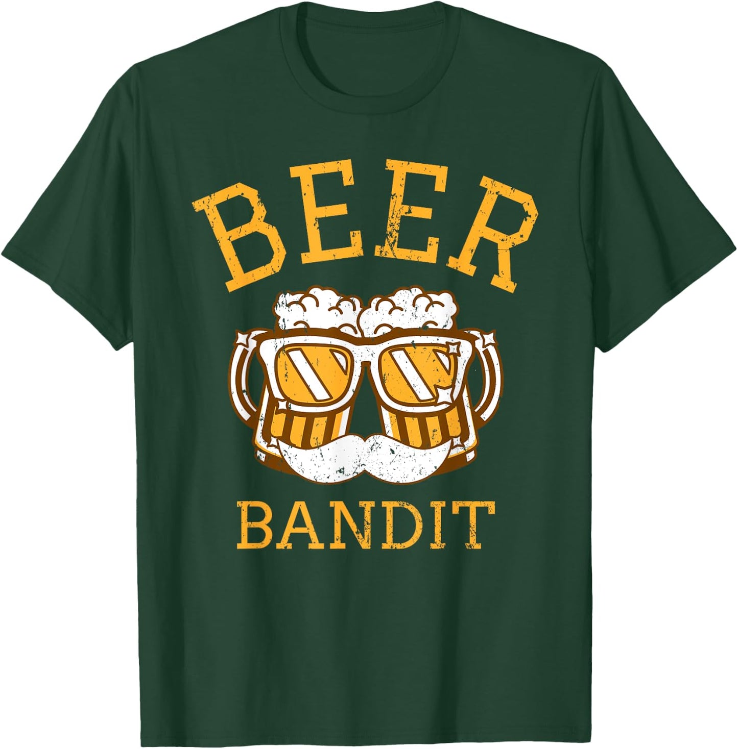 The Beer Bandit - Funny Beer Drinking T-Shirt - T-Shirt | Forest