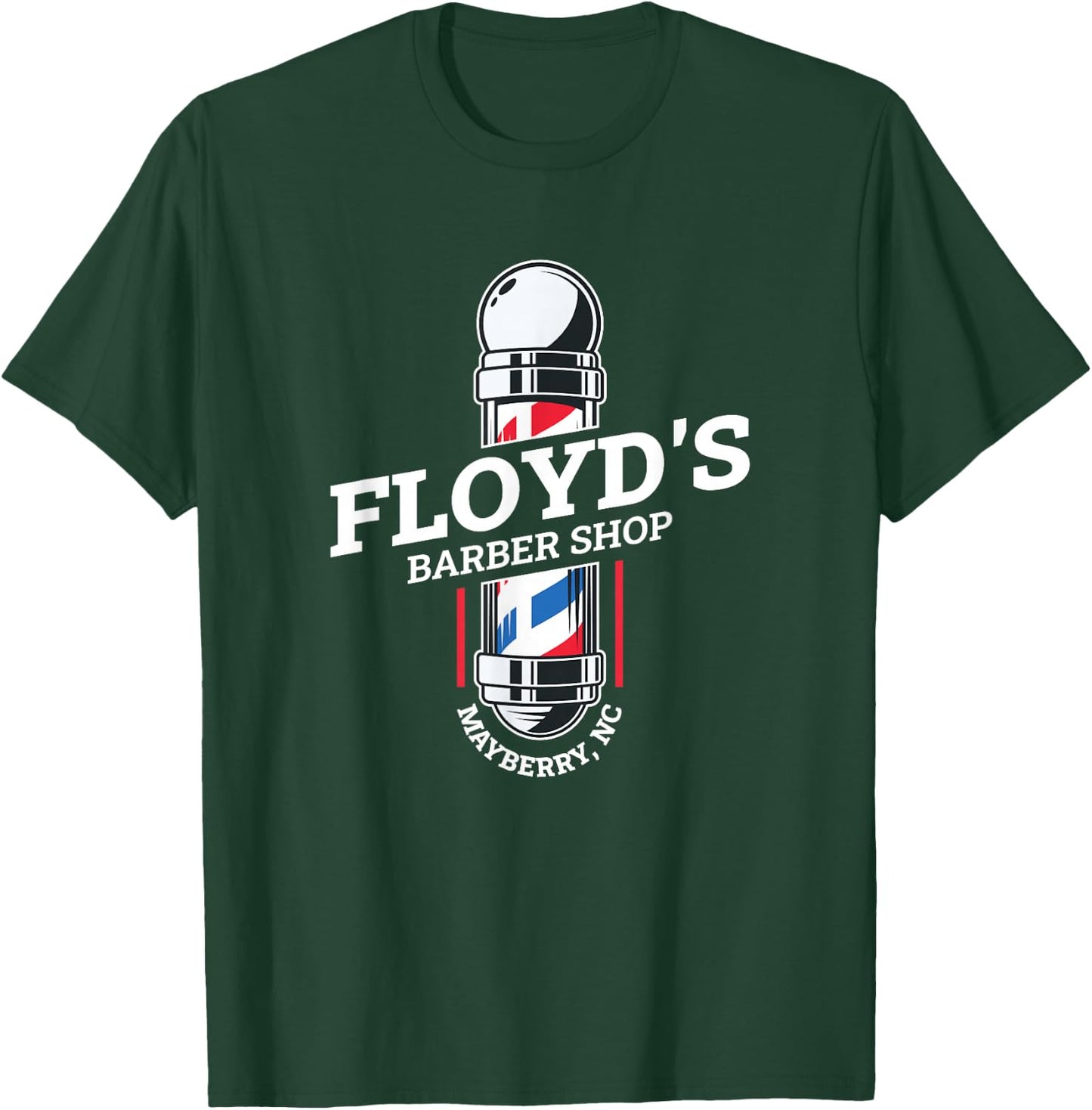 Floyd’s Barber Shop Mayberry North Carolina T-Shirt - T-Shirt | Forest