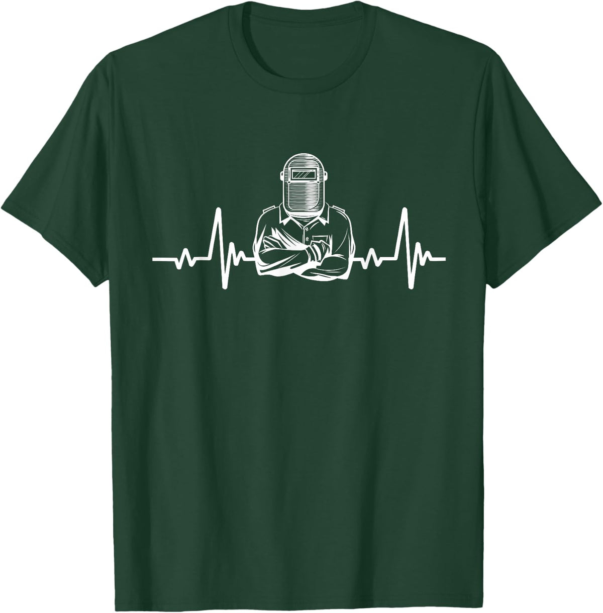 Heartbeat welding heartbeat welder welder motif T-Shirt - T-Shirt | Forest