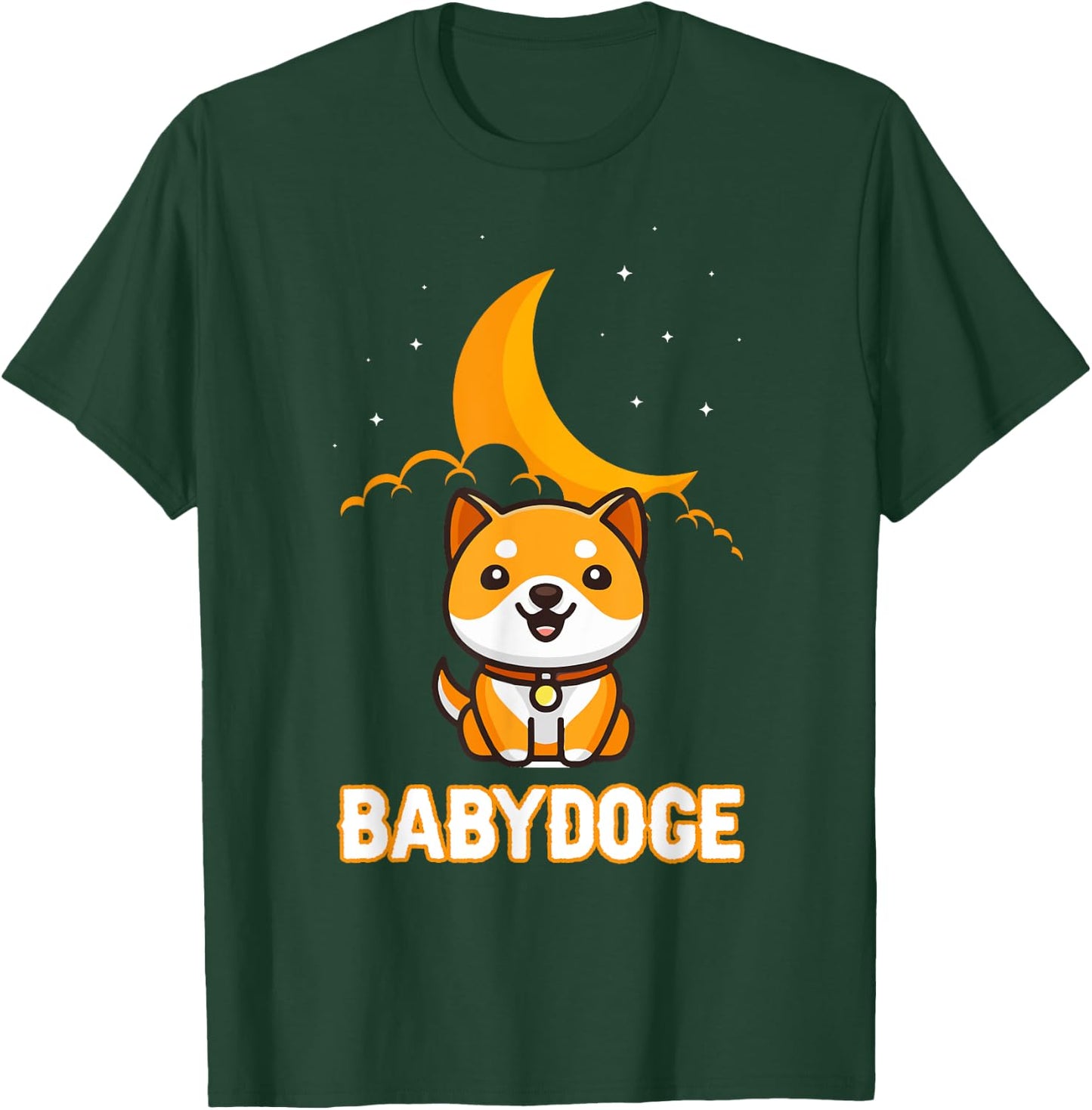 Baby Doge Shirt, Cute Crypto Dogecoin Baby Shiba Coin Moon T-Shirt - T-Shirt | Forest