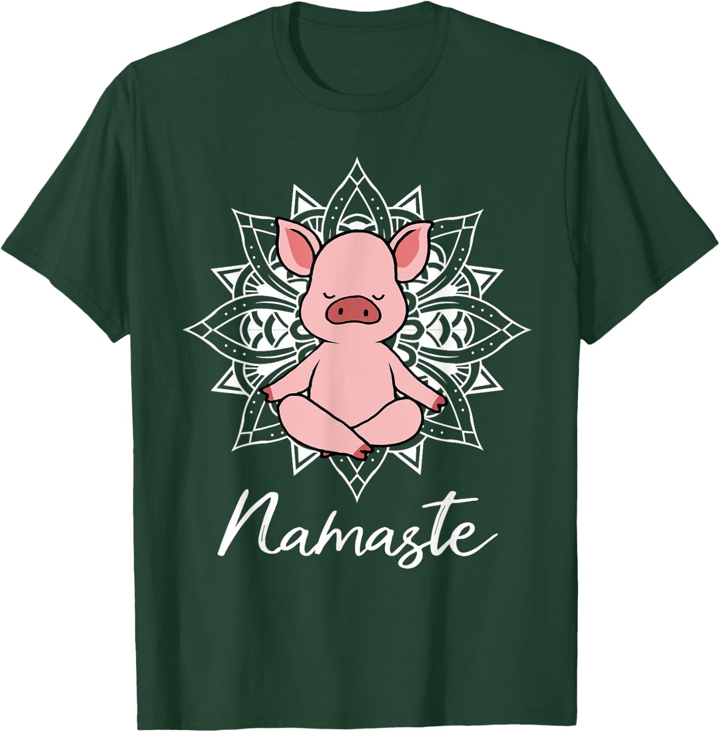 Pig yoga for a yoga workout fan T-Shirt - T-Shirt | Forest