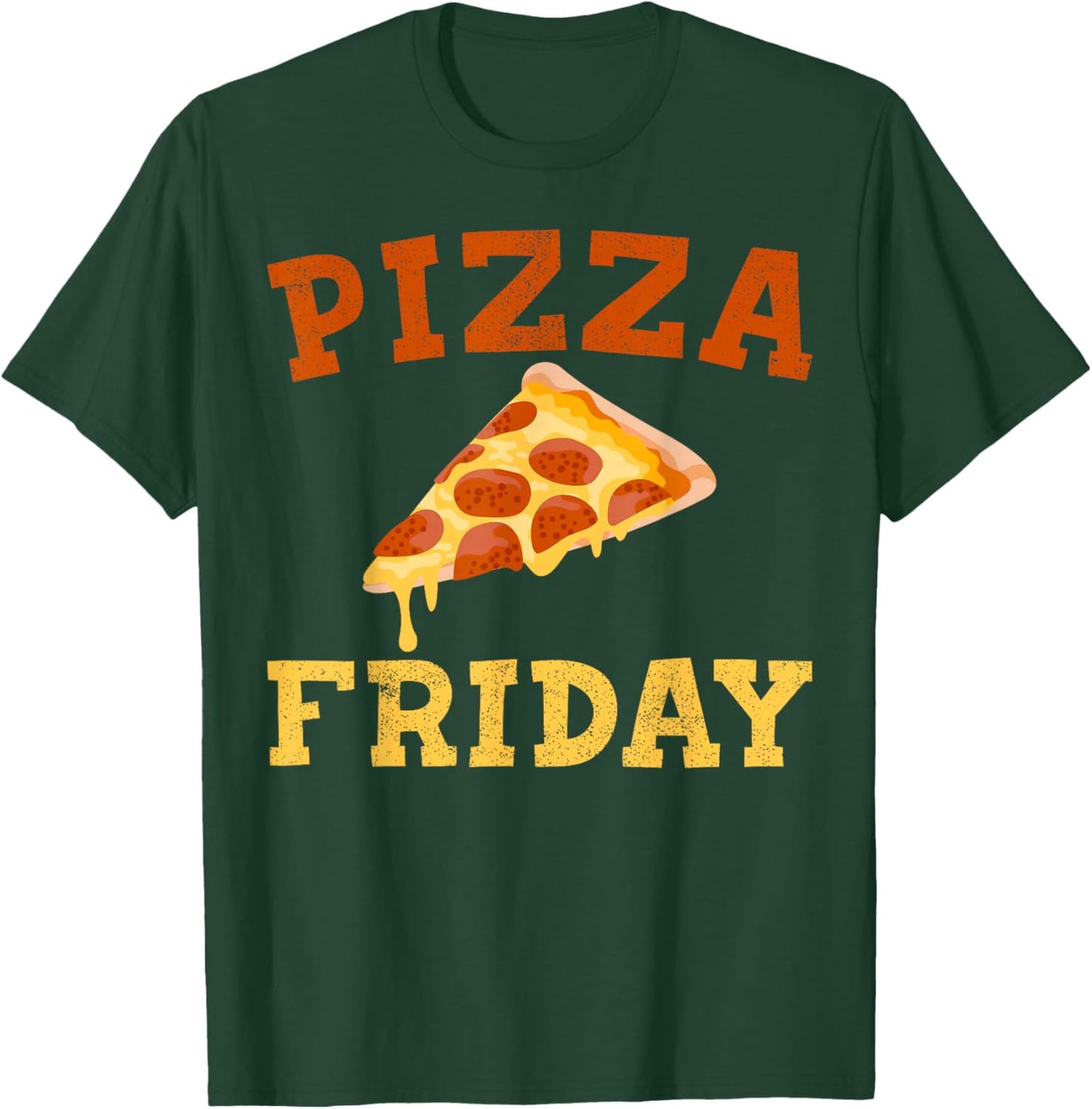 Funny Pizza Gift Women Cool Pizza Friday Food Pun T-Shirt - T-Shirt | Forest