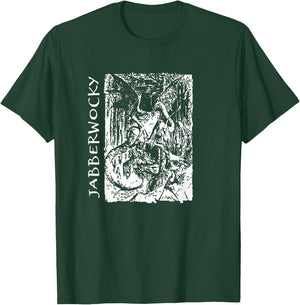 Jabberwocky - Alice - Sketched Style T-Shirt - T-Shirt | Forest