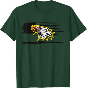 Usa Flag with Screaming Eagle T-Shirt - T-Shirt | Forest