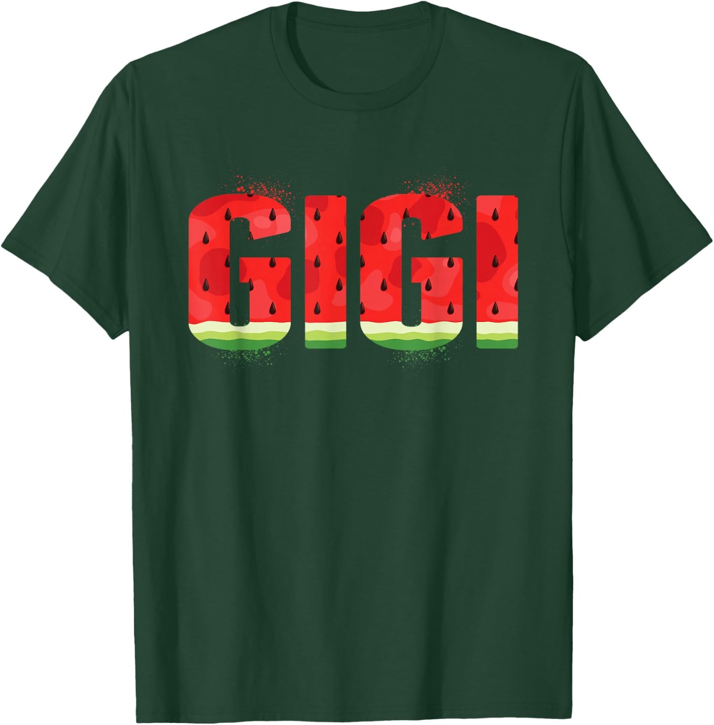 Funny Gigi Watermelon Summer Fruit Family Matching Birthday T-Shirt - T-Shirt | Forest