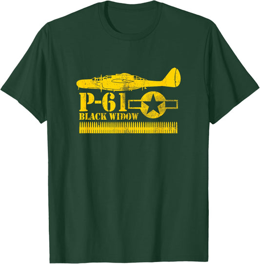 P-61 Black Widow (distressed) T-Shirt - T-Shirt | Forest