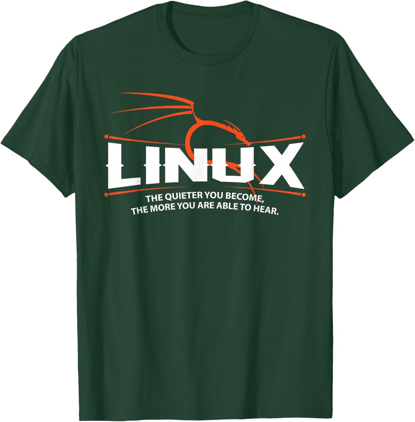 Backtrack Kali Linux Dragon and Tagline T-Shirt - T-Shirt | Forest