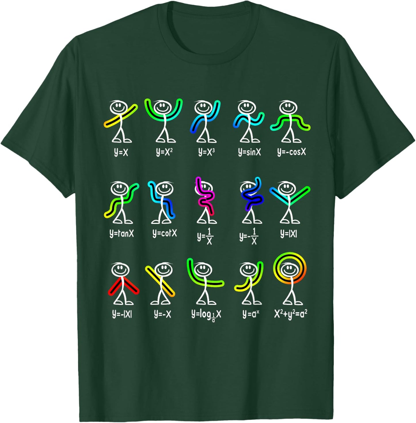 Funny Algebra Dance Function Math Teacher Geek Gift Small T-Shirt - T-Shirt | Forest