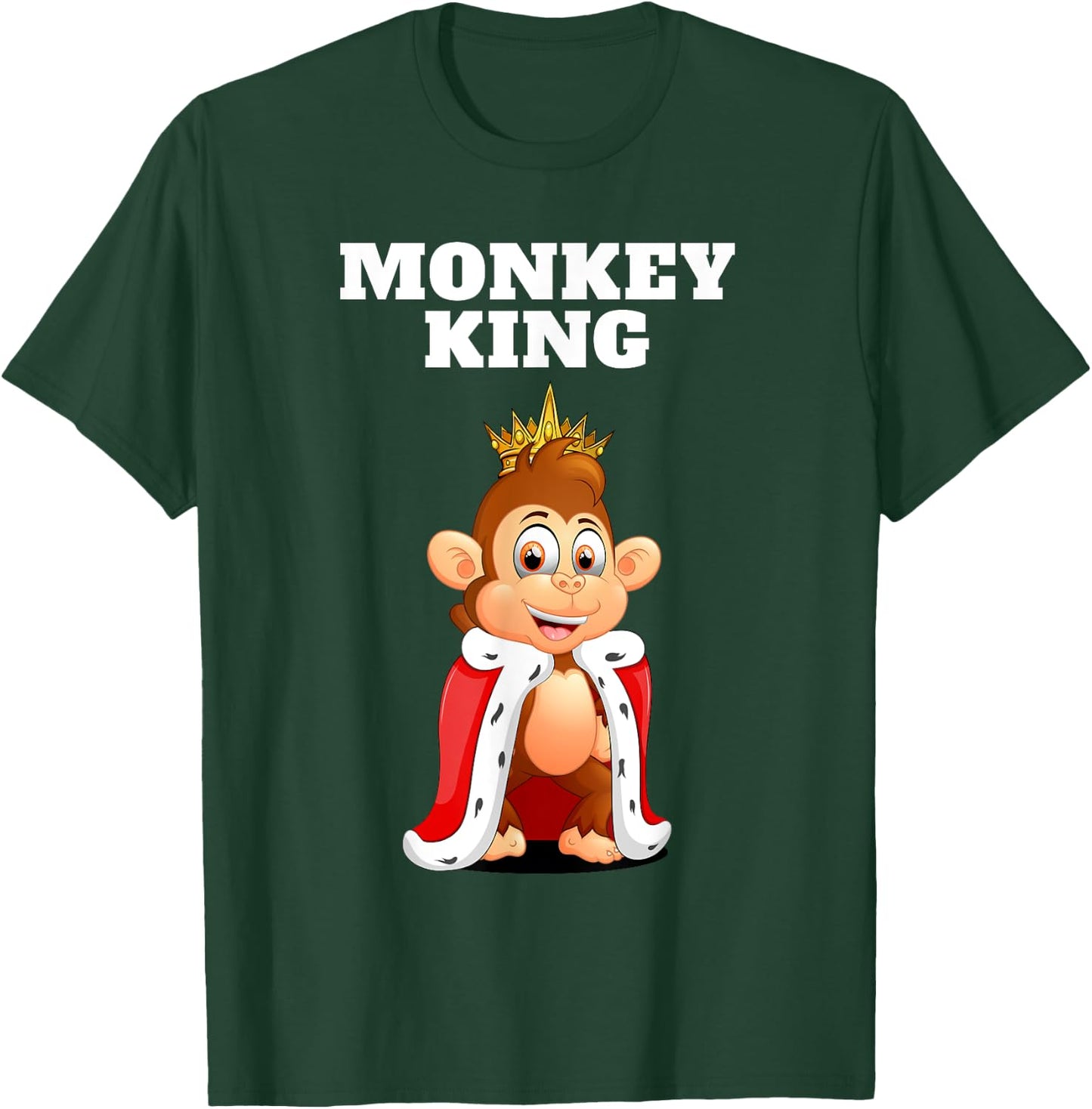 Monkey King | Boys Monkey | Monkey T-Shirt - T-Shirt | Forest