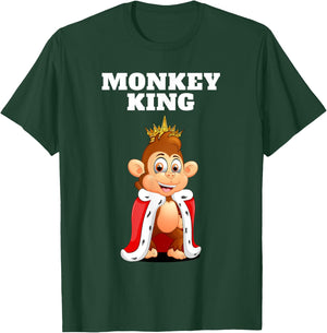 Monkey King | Boys Monkey | Monkey T-Shirt - T-Shirt | Forest