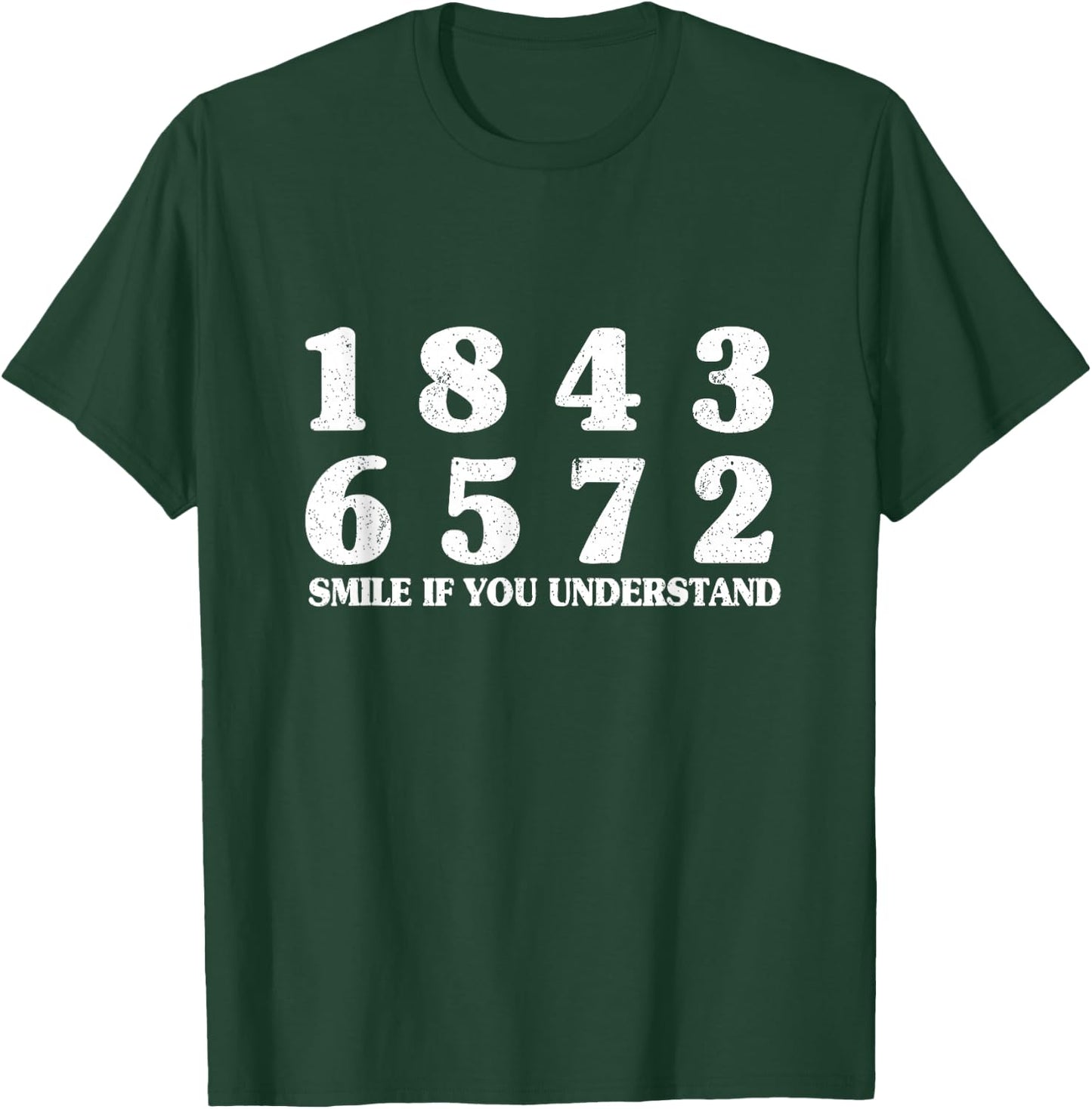 18436572 Smile If You Understand Firing Order V8 Big Block T-Shirt - T-Shirt | Forest