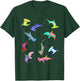 Colourful Hammerhead Sharks T-Shirt - T-Shirt | Forest