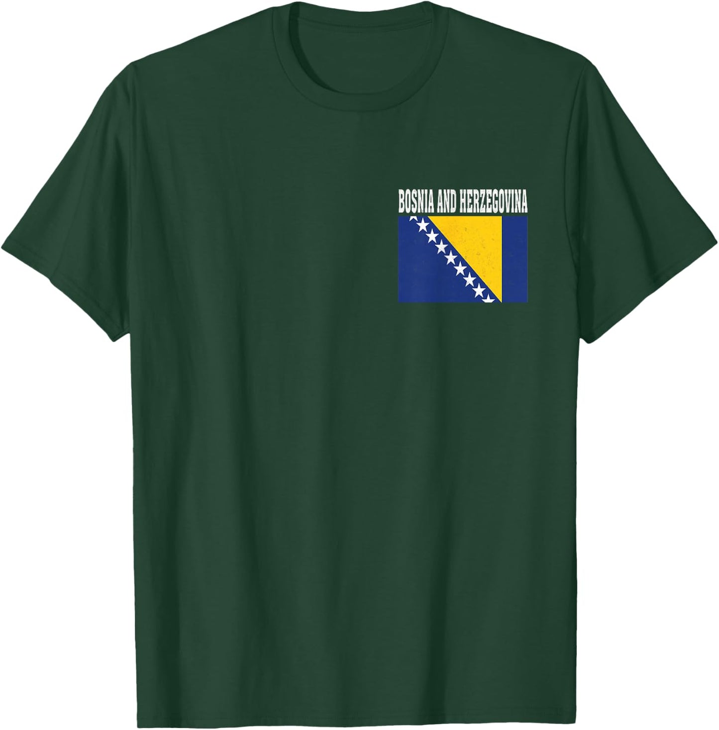 Bosnia and Herzegovina Flag Patriotic National Souvenir T-Shirt - T-Shirt | Forest
