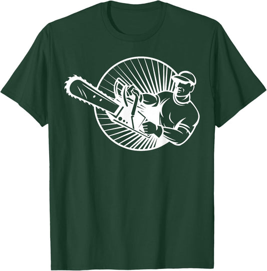 Arborist Chainsaw Tree Surgeon Arboriculturist T-Shirt - T-Shirt | Forest